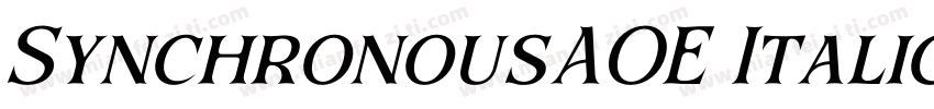 SynchronousAOE Italic字体转换